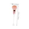 minkissy 2-Piece Nail Dust Brush Set, Soft Bristles, Pink Plastic view 2