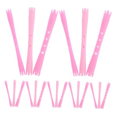 Healeved 90-Piece Plastic Perm Rod Set, Hollow Design, 0.5–0.7 cm Diameters