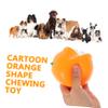 HAPINARY Orange-Shaped Squeaky Dog Chew Toy for Small Puppies view 2