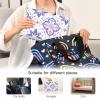 Reusable Waterproof Portable Changing Pad with Tissue Pocket, Geometric Design view 4