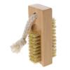 CALLARON Double-Sided Nail Brush with Wooden Handle view 1