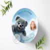 Personalized Jungle Animals Safari Cake Topper with Photo or Name, Fondant, 8 in - 2522z view 2