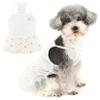Zunea Camisole Puppy/Dog Dress for Extra-Small and Small Dogs, Cute Daisy Pattern, Summer Princess Dress view 1