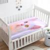 Odot Baby Crib Fitted Sheet, 3D Cat and Kitten Pattern, Soft Microfiber, White Cat, 75 x 30 cm view 2