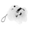 Children’s Panda-Shaped Shower Sponge, Black Plush and Polyester view 1