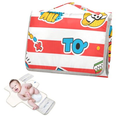 Reusable Baby Changing Pad with Diaper Pocket and Pillow