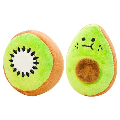 Ceprznvey Dog Toy, Soft Plush Chew, Fruit Design Teether