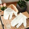 Silk Shower Exfoliating Gloves for Body, Face and Back view 3