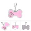 Gravures Oy Pet ID Tag for Dogs and Cats, Bone-Shaped with Rhinestones and Lobster Clasp (#2) view 3