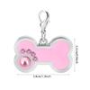 Gravures Oy Pet ID Tag for Dogs and Cats, Bone-Shaped with Rhinestones and Lobster Clasp (#2) view 4