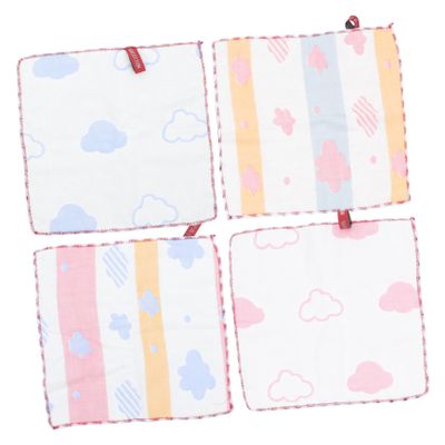 BESPORTBLE 4-Pack Washable 6-Layer Cotton Drool Cloths