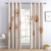 Luxfieo Poppy Floral Blackout Curtains, 160 x 132 cm, 2-Pack view 1