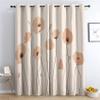 Luxfieo Poppy Floral Blackout Curtains, 160 x 132 cm, 2-Pack view 2