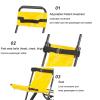 Multifunctional Portable Folding Evacuation Stair Chair with Quick-Release Buckles view 4