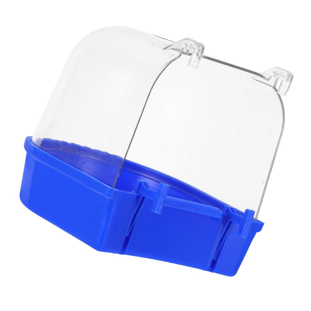 PENIKOKO Transparent Parrot Bird Bath for Cages with Removable Bottom