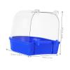 PENIKOKO Transparent Parrot Bird Bath for Cages with Removable Bottom view 2