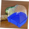 PENIKOKO Transparent Parrot Bird Bath for Cages with Removable Bottom view 4