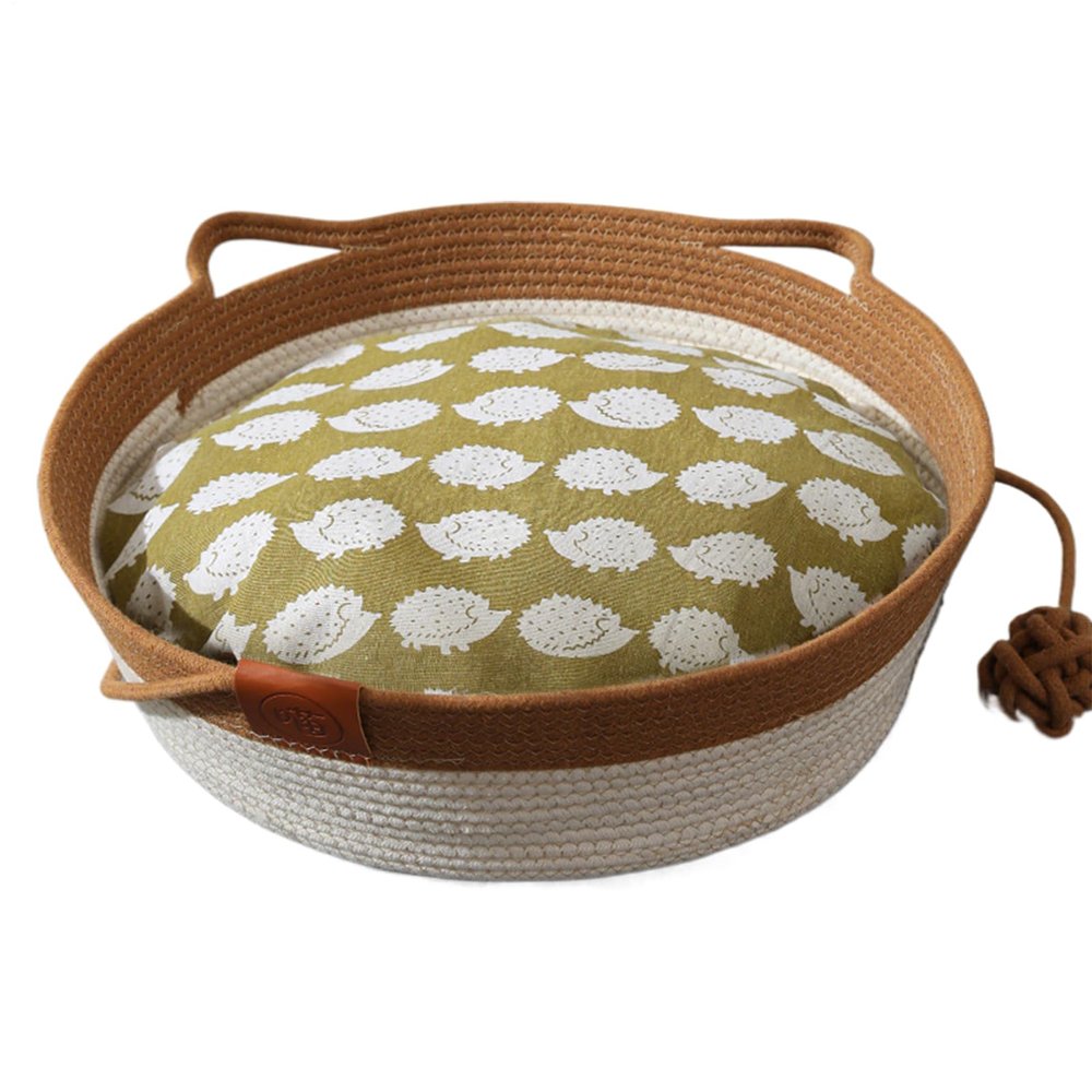 Woven Cotton Rope Cat Bed