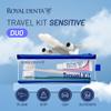 Royal Denta Travel Kit Duo Sensitive Travel Toothbrush & Toothpaste Set with 20 g Hydroxylapa Toothpaste, 2 Silver Extra-Soft Toothbrushes, Brush Caps and Water-Resistant Case view 2