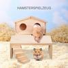 Hamster Wooden Platforms, Chew-Resistant Climbing and Activity Board view 2