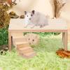 Hamster Wooden Platforms, Chew-Resistant Climbing and Activity Board view 3