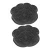 NULYLU 2-Pack Silicone Bath Mat with Suction Cups, Scrub Mat for Wall and Bathtub, Removes Hard Foot Skin, Easy to Clean and Dry view 1