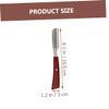 Vintage Men's Beard Razor with Wooden Handle view 2