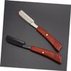 Vintage Men's Beard Razor with Wooden Handle view 4
