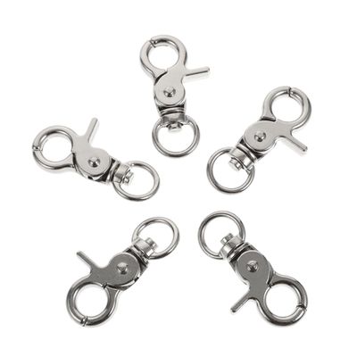 Milisten 5-Piece Stainless Steel Bird Cage Door Locks with Spring Latch, Secure and Easy to Use