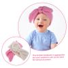 IWOWHERO 2-Pack Baby Headbands with Bows, Knitted Hairbands for Newborns and Toddlers view 4