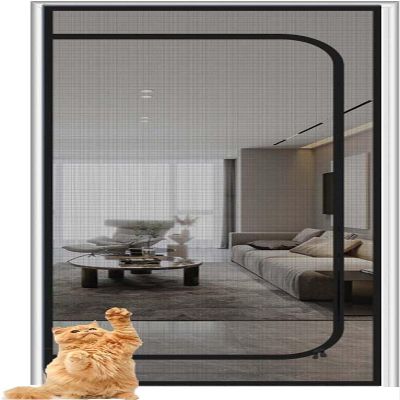 PENSERAR Fly Screen Door, 80 x 200 cm, Self-Closing Mesh Curtain (90 x 220 cm)