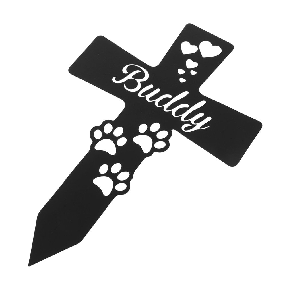 POPETPOP Waterproof Dog Memorial Stake, Elegant Garden Grave Marker