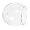 BESPORTBLE Unbreakable Plastic Aquarium for Small Fish, Transparent Round Fish Bowl for Turtles, Ideal for a Desk or Table view 1