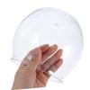 BESPORTBLE Unbreakable Plastic Aquarium for Small Fish, Transparent Round Fish Bowl for Turtles, Ideal for a Desk or Table view 4
