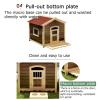 Weather-Resistant Wooden Dog House with Covered Veranda view 4