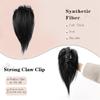 YANG11FAN 12-Inch Synthetic Straight Messy Bun Hair Piece with Claw Clip (4503) view 3