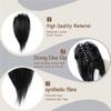 YANG11FAN 12-Inch Synthetic Straight Messy Bun Hair Piece with Claw Clip (4503) view 4