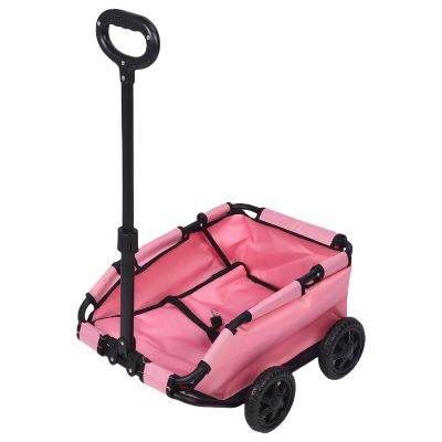 V-Shaped Pet Stroller, Lightweight Oxford Fabric, Foldable for Camping