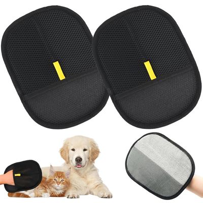 Pipihome Pet Hair Remover Gloves, 2 Pack