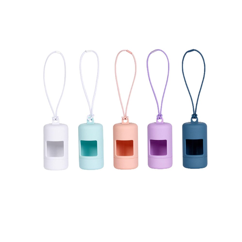 Dog Waste Bag Dispenser Pouch with Carabiner Clip