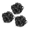 Black PE Shower Pouf for Gentle Cleansing view 1