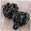 Black PE Shower Pouf for Gentle Cleansing view 2