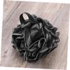 Black PE Shower Pouf for Gentle Cleansing view 3