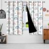 ggaimwf 132 x 214 cm Cartoon Rainbow Blackout Curtains for Kids' Room, Boho Colorful Sky and Clouds, Thermal Window Curtains, 2 Panels view 3