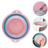 Foldable Foot Basin for Home, Pink, 1 Pc view 2
