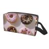 Cupcakes Donuts Muffins Sugar-Printed Cosmetic Case with Handle, White view 2