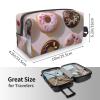 Cupcakes Donuts Muffins Sugar-Printed Cosmetic Case with Handle, White view 4