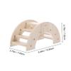 UPKOCH Beige Wooden Bridge for Small Pets Like Hamsters and Gerbils, with Climbing Function and Protection from Damage view 2