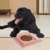 Cat Food Puzzle Mat: Waterproof Interactive Slow-Feeder Mat with Flexible, Non-Slip Silicone and Wooden Dispenser view 3