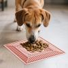 Cat Food Puzzle Mat: Waterproof Interactive Slow-Feeder Mat with Flexible, Non-Slip Silicone and Wooden Dispenser view 4